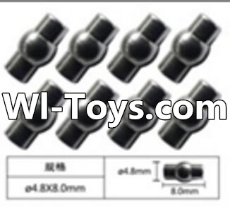 FeiYue FY-01 Spare Parts-63-04 W12054 Ball head sleeve(8pcs)-4.8X8mm,FeiYue FY-01 RC Car Parts,FY01 FY-01 RC Truck Spare parts Accessories,1:12 4WD High Speed Buggy Parts