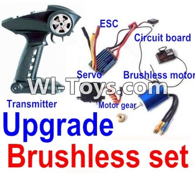 FeiYue FY-02 Spare Parts-25-05 Upgrade Brushless set(Include the Transmitter,Brushless motor,ESC,Servo,Motor gear,Circuit board),FeiYue FY-02 RC Car Parts,FY02 FY-02 RC Truck Spare parts Accessories,1:12 4WD High Speed Buggy Parts