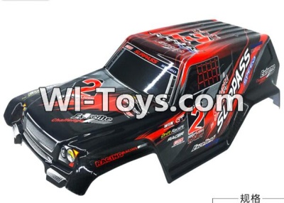 FeiYue FY-02 Spare Parts-42-01 FY-CK02 Whole desert Car canopy Assembly,desert Shell Assembly-Red,FeiYue FY-02 RC Car Parts,FY02 FY-02 RC Truck Spare parts Accessories,1:12 4WD High Speed Buggy Parts