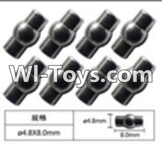 FeiYue FY-02 Spare Parts-63-04 W12054 Ball head sleeve(8pcs)-4.8X8mm,FeiYue FY-02 RC Car Parts,FY02 FY-02 RC Truck Spare parts Accessories,1:12 4WD High Speed Buggy Parts