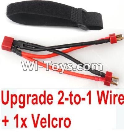 FeiYue FY03 FY-03 Upgrade 2-to-1 wire and Velcro-Two battery can use together,Run 2x Time than usual Parts-,FeiYue FY03 Parts