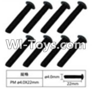 FeiYue FY03 FY-03 Cross head machine screws(8pcs)-4.0X10mm Parts-W12077,FeiYue FY03 Parts