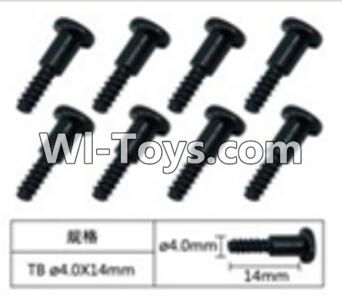 FeiYue FY03 FY-03 Inner Hexagon T head Self-attack screws(8pcs)-4.0X14mm Parts-W12076,FeiYue FY03 Parts
