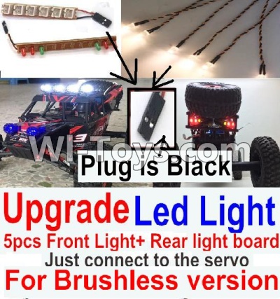 FeiYue FY-04 Spare Parts-42-08 Upgrade Front and Rear light assembly-Can only be used for Upgrade Brushless version,Plug is Black,FeiYue FY-04 RC Car Parts,FY04 FY-04 RC Motorcycle Truck Spare parts Accessories,1:12 4WD High Speed Buggy Parts