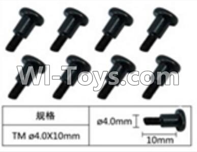 FeiYue FY-04 Spare Parts-60-03 W12075 Inner Hexagon T head Machine screws(8pcs)-4.0X10mm,FeiYue FY-04 RC Car Parts,FY04 FY-04 RC Motorcycle Truck Spare parts Accessories,1:12 4WD High Speed Buggy Parts