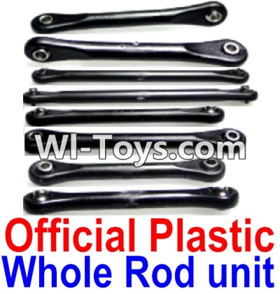 FeiYue FY-05 FY05 Parts-Whole Official Plastic Rod unit(Total 8pcs)-(Include the 21-03 21-05 21-06 21-09 Rod),FeiYue FY-05 RC Car Parts,FY05 FY-05 RC Truck Spare parts Accessories,1:12 4WD High Speed Buggy Parts