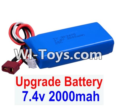 FeiYue FY-05 FY05 Parts-Upgrade 7.4V 2000mah Battery(1pcs)-Size-80X35X19MM,FeiYue FY-05 RC Car Parts,FY05 FY-05 RC Truck Spare parts Accessories,1:12 4WD High Speed Buggy Parts