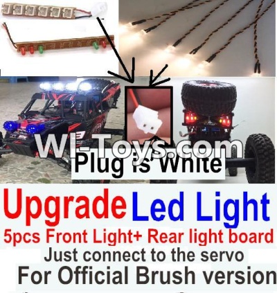FeiYue FY-05 FY05 Parts-Upgrade Front and Rear light assembly-Can only be used for Official Brush version,Plug is white color,FeiYue FY-05 RC Car Parts,FY05 FY-05 RC Truck Spare parts Accessories,1:12 4WD High Speed Buggy Parts