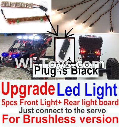 FeiYue FY-05 FY05 Parts-Upgrade Front and Rear light assembly-Can only be used for Upgrade Brushless version,Plug is Black,FeiYue FY-05 RC Car Parts,FY05 FY-05 RC Truck Spare parts Accessories,1:12 4WD High Speed Buggy Parts