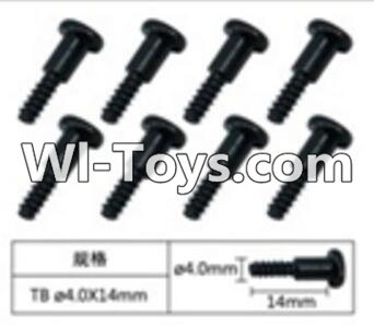 FeiYue FY-05 FY05 Parts-W12076 Inner Hexagon T head Self-attack screws(8pcs)-4.0X14mm,FeiYue FY-05 RC Car Parts,FY05 FY-05 RC Truck Spare parts Accessories,1:12 4WD High Speed Buggy Parts