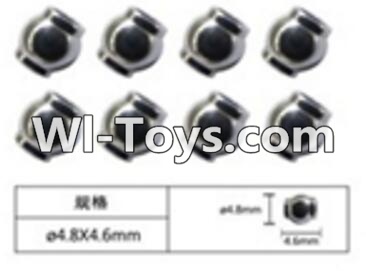 FeiYue FY-05 FY05 Parts-W12056 Ball head sleeve(8pcs)-4.8X4.6mm,FeiYue FY-05 RC Car Parts,FY05 FY-05 RC Truck Spare parts Accessories,1:12 4WD High Speed Buggy Parts