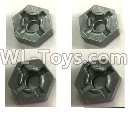 FeiYue FY-11 Spare Parts-23 C12069 Hexagonal wheel seat(4pcs),FY11 FY-11 RC Racing Car Truck Spare parts Accessories,1:12 4WD High Speed RC Buggy Parts