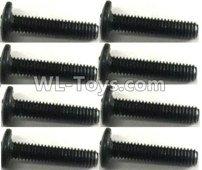 FeiYue FY-11 Spare Parts-56-08 XLF-1011 2.6X12PM Screws(8pcs),FY11 FY-11 RC Racing Car Truck Spare parts Accessories,1:12 4WD High Speed RC Buggy Parts