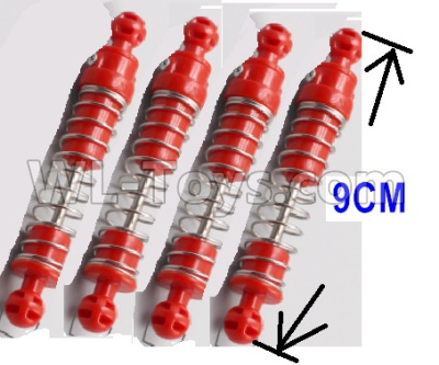 HB 1:14 RC Car Spare Parts-06-02 Shock Absorber(4pcs)-Green,HB Toys 666-1501 1502 1503 1504 RC Truck Car Spare Parts Accessories,HB Toys 1:14 Replacement Spare Parts
