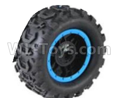 HB 1:14 RC Car Spare Parts-07-01 Whole Wheel Unit-Diameter-about 9.5cm-Blue(1pcs),HB Toys 666-1501 1502 1503 1504 RC Truck Car Spare Parts Accessories,HB Toys 1:14 Replacement Spare Parts