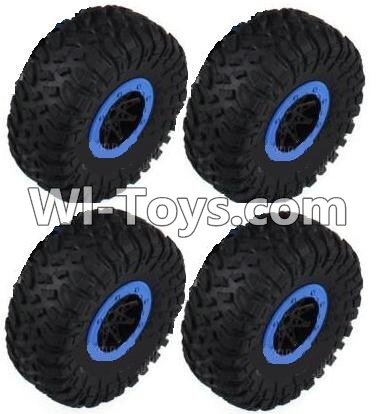 HB P1001 Car Parts-06-05 Whole wheel unit(4 set)-Blue,HB P1001 RC 4WD Rock Crawler Spare parts Accessories,HB 1:10 4WD High Speed Buggy Parts