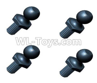 HG P407 W024 Ball stud(4pcs),HG P407 RC Truck Spare parts Accessories,HG P407 1:10 RC Car Parts