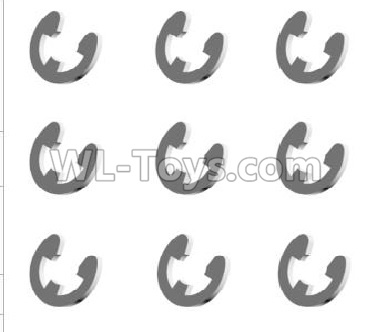 HG P407 LS023 LS024 Clasp (large)-Φ2mm(9pcs),HG P407 RC Truck Spare parts Accessories,HG P407 1:10 RC Car Parts