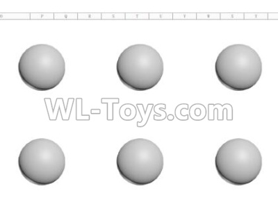 HG P407 W141 Steel ball(6pcs),HG P407 RC Truck Spare parts Accessories,HG P407 1:10 RC Car Parts