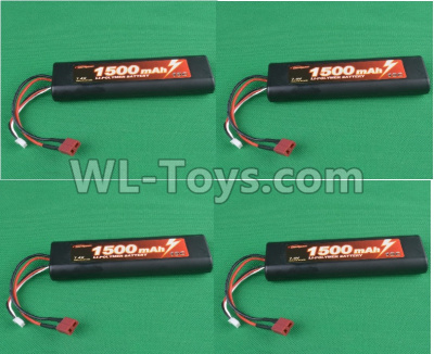HG P407 B7415 7.4V 1500mAH Battery(4pcs),HG P407 RC Truck Spare parts Accessories,HG P407 1:10 RC Car Parts
