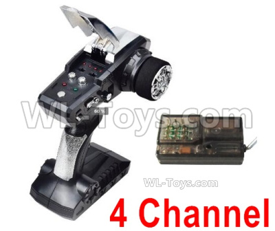 HG P408 Parts-4 Channel Transmitter + 4 Channel Receiver,HG P408 Kfor Parts,HG P408 Humvee RTR Parts