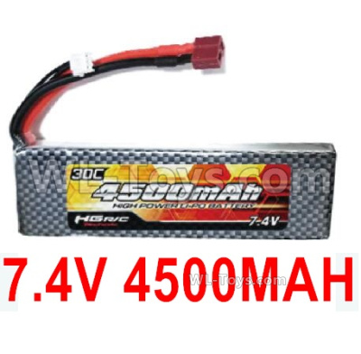 HG P408 Parts-Battery(1pcs)-7.4V 4500MAH 30C LiPo Battery Pack(1pcs)-QDBZ1001,HG P408 Kfor Parts,HG P408 Humvee RTR Parts