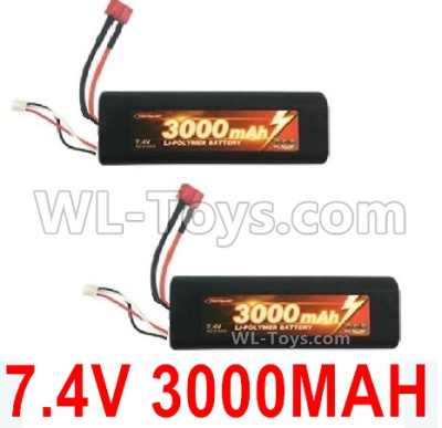 HG P408 Parts-Battery(2pcs)-7.4V 3000MAH 30C LiPo Battery Pack(2pcs)-G10404,HG P408 Kfor Parts,HG P408 Humvee RTR Parts