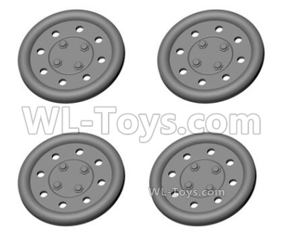 HG P408 Parts-Wheel hub cover-4pcs-HGJD-010,HG P408 Kfor Parts,HG P408 Humvee RTR Parts
