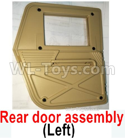 HG P408 Parts-Rear door assembly(Left)-4ASS-PA020,HG P408 Kfor Parts,HG P408 Humvee RTR Parts