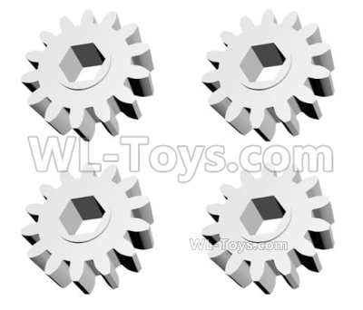 HG P408 Parts-Wheel linkage gear-4pcs-T=14,M=1-HM19-008,HG P408 Kfor Parts,HG P408 Humvee RTR Parts