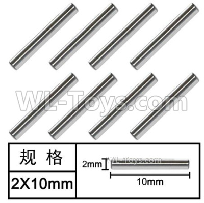HG P408 Parts-Optical axis-8pcs-Φ2X10mm-W013003,HG P408 Kfor Parts,HG P408 Humvee RTR Parts