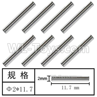 HG P408 Parts-Optical axis-8pcs-Φ2X11.7mm-W01003,HG P408 Kfor Parts,HG P408 Humvee RTR Parts