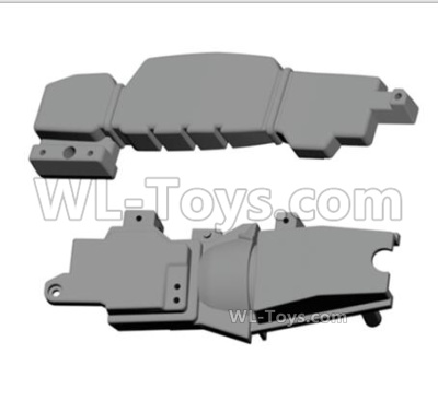 HG P408 Parts-Bottom fuel tank cap+bottom frame-HMVEE-(083-084),HG P408 Kfor Parts,HG P408 Humvee RTR Parts