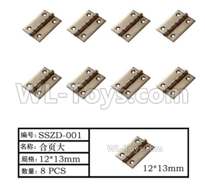 HG P408 Parts-Hinge-8pcs-12X13mm-SSZD-001,HG P408 Kfor Parts,HG P408 Humvee RTR Parts