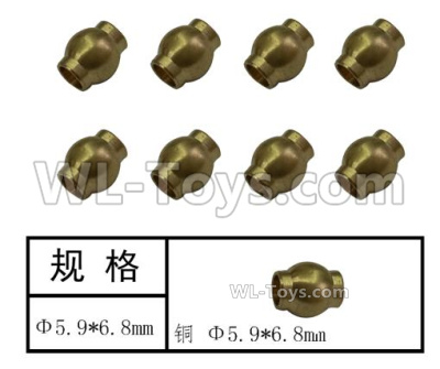 HG P408 Parts-Tie rod Ball head B-8pcs-Φ5.9x6.8mm-HGHMWJ-019,HG P408 Kfor Parts,HG P408 Humvee RTR Parts