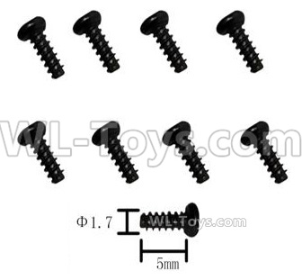 HG P408 Parts-Phillips screw with media-8pcs-PB 1.7X5mm-BZYA-121,HG P408 Kfor Parts,HG P408 Humvee RTR Parts