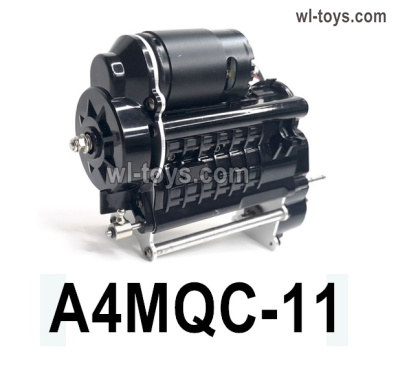 HG P410 Parts A4MQC-11 gearbox assembly,Transmission Assembly Gear Case for 1/10 HengGuan P410 Raptor Pickup RC Car Vehicles Model.