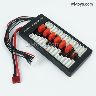 HG P410 Parts ParaBoard,Parallel charging Board with T Plug,Upgrade 1-to-6 Conversion board.WE0021 for 1/10 HengGuan P410 Raptor Pickup RC Car Vehicles Model.