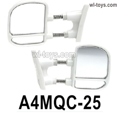 HG P410 Parts A4MQC-25 Rearview mirror assembly for 1/10 HengGuan P410 Raptor Pickup RC Car Vehicles Model.