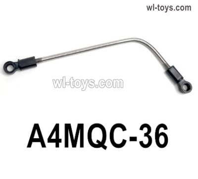 HG P410 Parts A4MQC-36 Steering tie rod,overall length 113.5mm for 1/10 HengGuan P410 Raptor Pickup RC Car Vehicles Model.