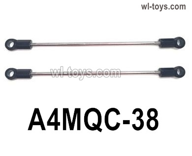 HG P410 Parts A4MQC-38 Linkage rod-A,total length 141.5mm for 1/10 HengGuan P410 Raptor Pickup RC Car Vehicles Model.