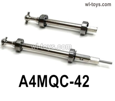 HG P410 Parts A4MQC-42 Differential shaft A/B for 1/10 HengGuan P410 Raptor Pickup RC Car Vehicles Model..Total 2pcs.