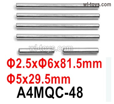 HG P410 Parts A4MQC-48 Gear box connecting rod for P410 Car.The size is 2.5X6X81.5mm,5X29.5mm and double-headed tapping M3.