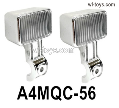 HG P410 Parts A4MQC-56 headlight searchlight assembly for 1/10 HengGuan P410 Raptor Pickup RC Car Vehicles Model.