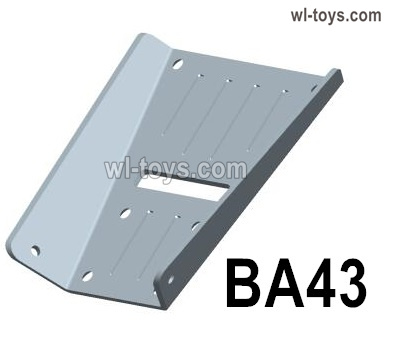 HG P410 Parts BA43 chassis guard for 1/10 HengGuan P410 Raptor Pickup RC Car Vehicles Model.2mm thick,oxidized after sandblasting.