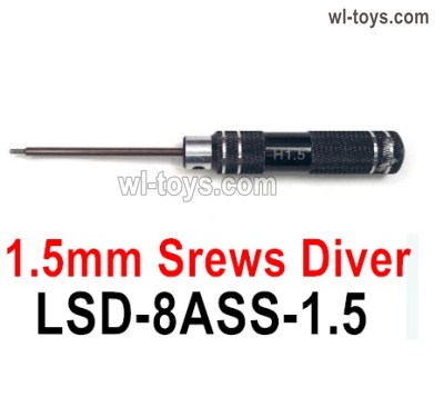 HG P410 Parts LSD-8ASS-1.5 Hex screwdriver 1.5mm for 1/10 HengGuan P410 Raptor Pickup RC Car Vehicles Model.