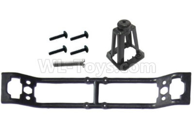 HG P601 Spare wheel mount large + fixed frame Parts-P10096+110,HG P601 6x6 1/10 Parts
