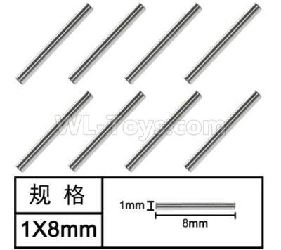 HG P601 Optical axis(8pcs) Parts-1x8mm-W01001,HG P601 6x6 1/10 Parts