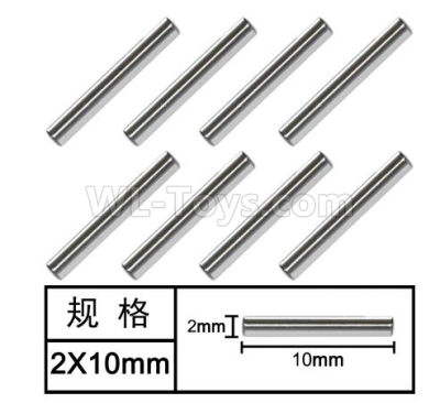 HG P601 Optical axis(8pcs) Parts-2x10mm-W01002,HG P601 6x6 1/10 Parts