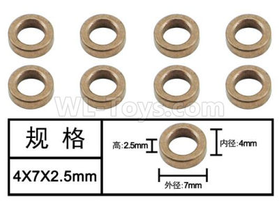 HG P601 Bearing-Oil bearing(8pcs) Parts-4x7x2.5mm-W04003,HG P601 6x6 1/10 Parts